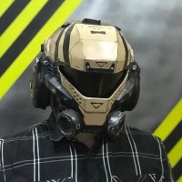 Golden Element TitanFall Pilot Cosplay Mask