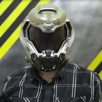 Golden Element DoomGuy Cosplay Mask