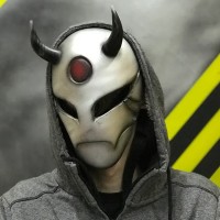 Golden Element Kabuki Cosplay Mask