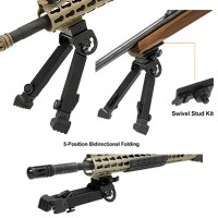 LEAPERS UTG Rubber Armored Full Metal QD Bipod